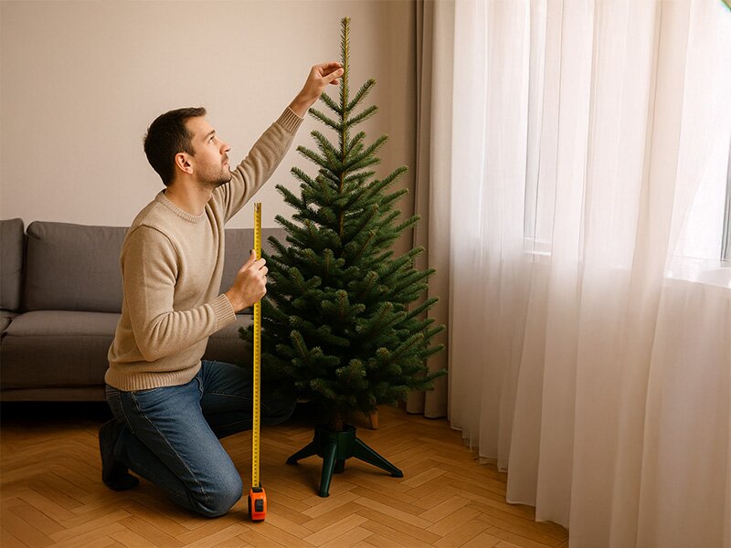 Hoe kies ik de juiste maat kerstboom voor mijn woonkamer?