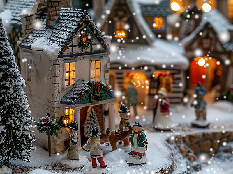 Hoe maak je zelf een mini-kerstdorp?