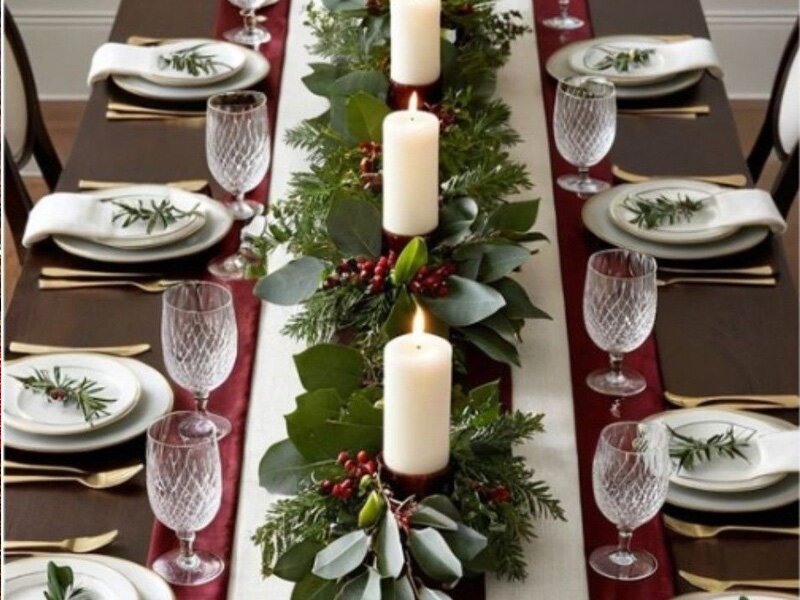 Wat zijn leuke ideeën voor een originele kersttafeldecoratie?