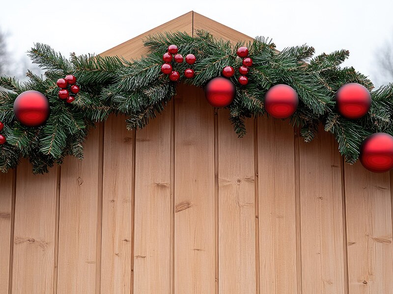 Welke kerstdecoraties zijn geschikt voor buiten bij sneeuw en regen?