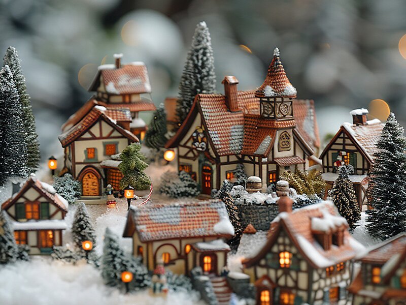 Welke verlichting gebruik je voor een kerstdorp?