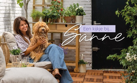 Een kijkje bij Sanne van Lierop: een sfeervolle stadstuin vol groen