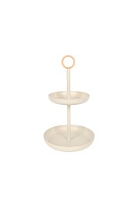 2‑laagse etagère Ø24,5 x H41 cm – woolwhite