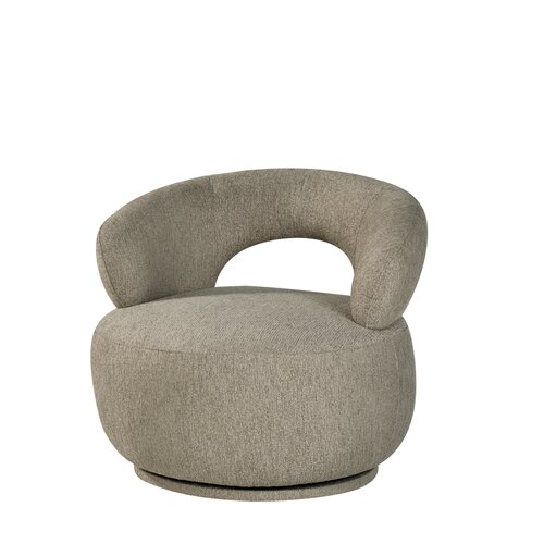 24Seven Draaifauteuil Faro Taupe - afbeelding 1
