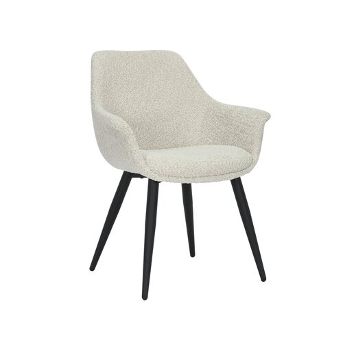 24Seven Eetkamerstoel Lucas Bouclé - Offwhite - afbeelding 3