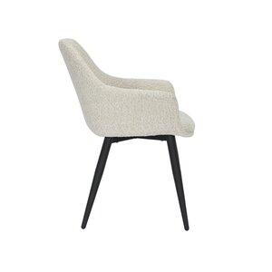 24Seven Eetkamerstoel Lucas Bouclé - Offwhite - afbeelding 4