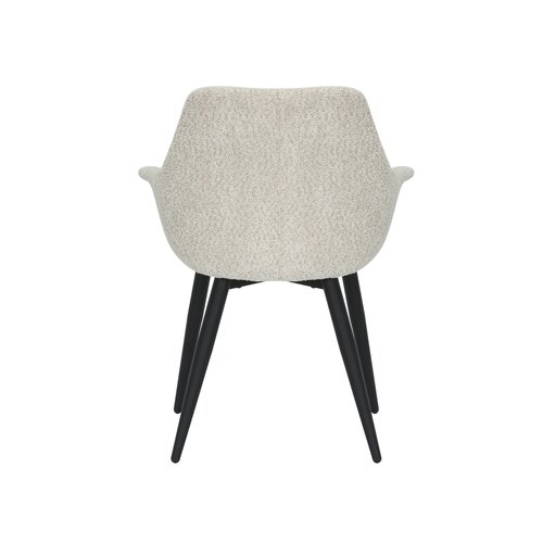 24Seven Eetkamerstoel Lucas Bouclé - Offwhite - afbeelding 5