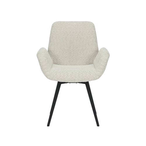 24Seven Eetkamerstoel Matteo bouclé offwhite - afbeelding 2