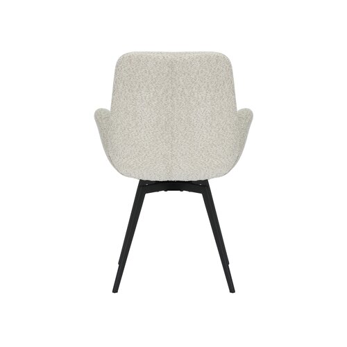 24Seven Eetkamerstoel Matteo bouclé offwhite - afbeelding 5