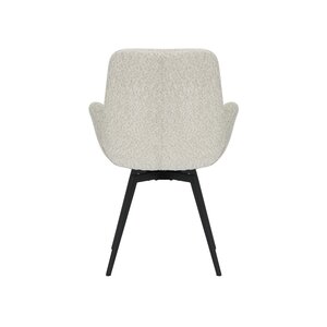 24Seven Eetkamerstoel Matteo bouclé offwhite - afbeelding 5
