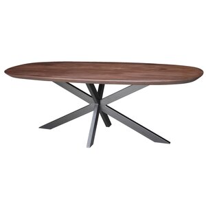 24Seven Eettafel Tobey - L220xB95xH76cm Walnoot