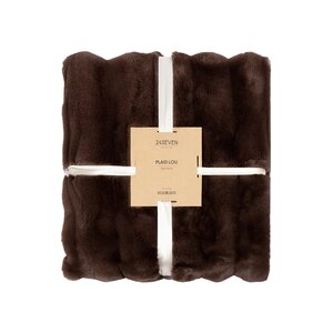 24Seven Plaid Lou chocolate - 130 x 170 cm - afbeelding 1