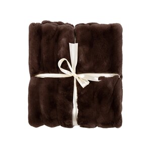 24Seven Plaid Lou chocolate - 130 x 170 cm - afbeelding 2
