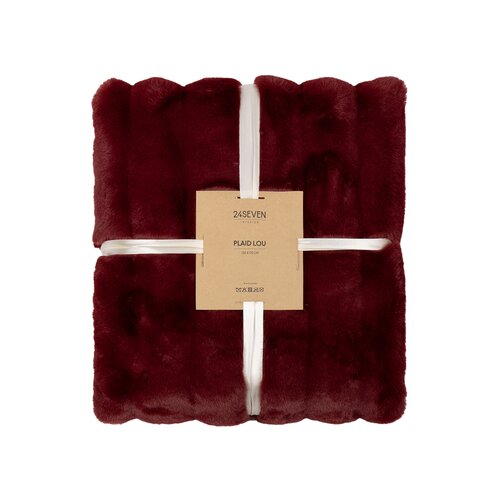 24Seven Plaid Lou merlot - 130 x 170 cm - afbeelding 1