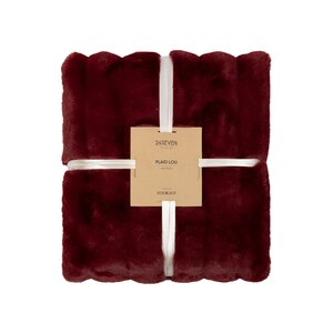 24Seven Plaid Lou merlot - 130 x 170 cm - afbeelding 1