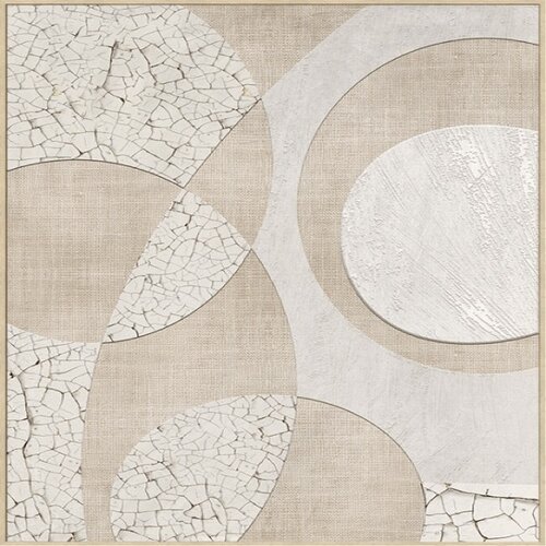 24Seven Wanddeco Plastered linnen - B60xH90cm