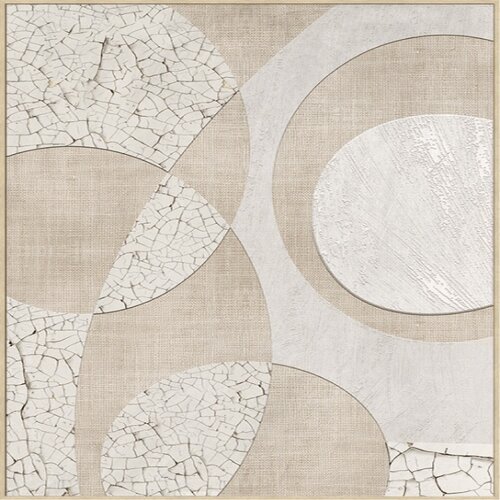 24Seven Wanddeco Plastered linnen - B80xH120cm