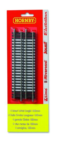 4 RECHTE RAILS 168MMextra rails voor Coca-Cola trein en My Village Express.
