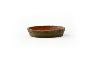 Aardewerk schotel mos - D12cm Rood - afbeelding 1