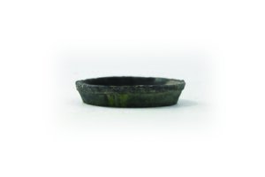 Aardewerk schotel mos - D12cm Zwart - afbeelding 1