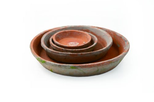 Aardewerk schotel mos - D23cm Rood - afbeelding 2