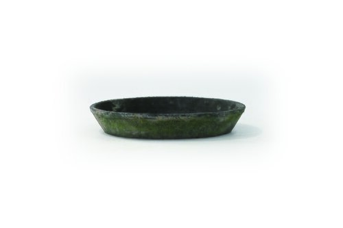 Aardewerk schotel mos - D23cm Zwart - afbeelding 1