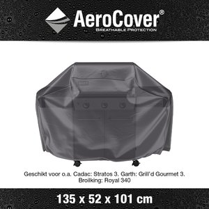 AeroCover Gasbarbecue Beschermhoes 132 x 52 x 101 cm - afbeelding 3