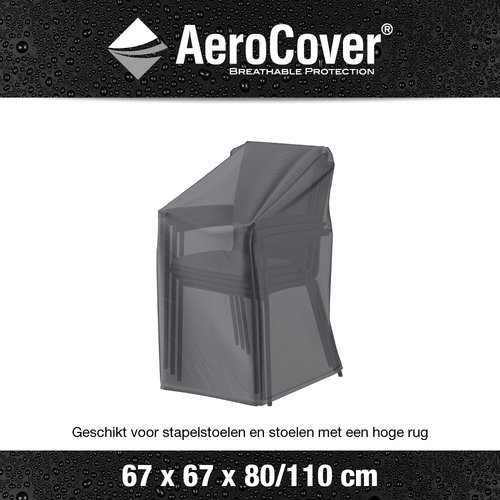 AeroCover Stapelstoelhoes/Gasveerstoelhoes 67 x 67 x 80/110 cm - afbeelding 3