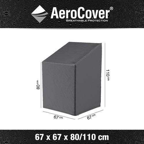 AeroCover Stapelstoelhoes/Gasveerstoelhoes 67 x 67 x 80/110 cm - afbeelding 4