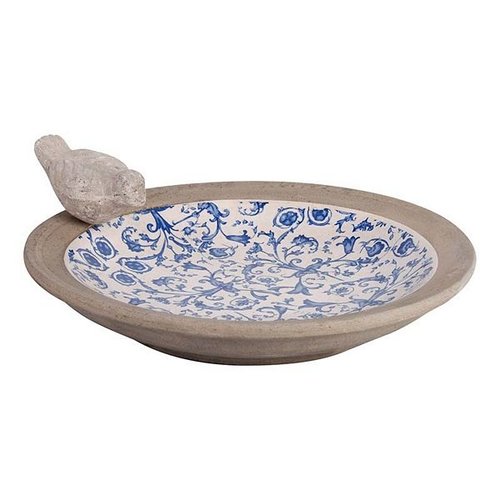 Aged ceramic vogelbad