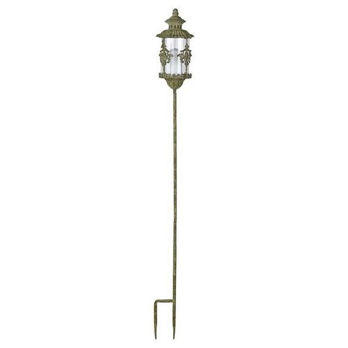 Aged Metal Green lantaarn op paal