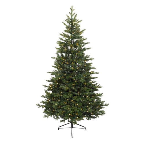 Everlands Allison pine LED kunstkerstboom groen - H 180 x D 111 cm - afbeelding 1