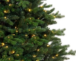 Everlands Allison pine LED kunstkerstboom groen - H 180 x D 111 cm - afbeelding 3