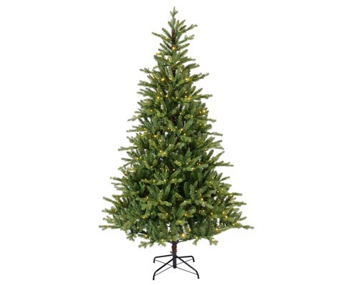 Allison pine switch prelit hinged tree - 1796 tips - H 210 x D 127cm 430L - afbeelding 1
