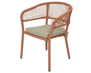 Amalfi Tuinstoel Terracotta - 62 x 64 x 85 cm - afbeelding 1