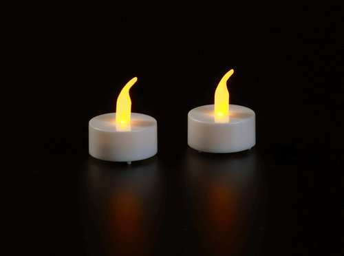 Anna’s Collection 2-pack LED theelicht wit/geel vlameffect