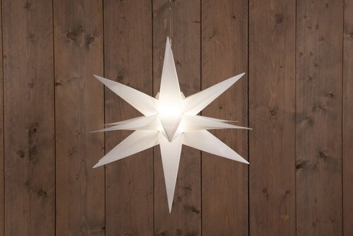 Anna's Collection 3D-ster 10 LED - H60cm Wit - afbeelding 2