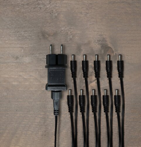 Anna's Collection Adapter voor waterlantaarn/projector - 10 DC-aansluitingen - kabel 4 m