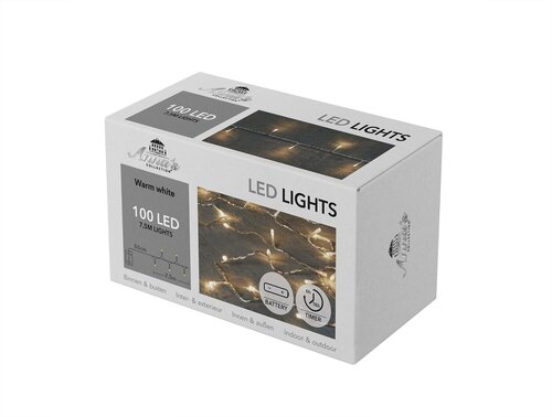 Anna's Collection Batterijverlichting 100 LED - L7,5m Warm wit - afbeelding 2