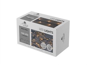 Anna's Collection Batterijverlichting 100 LED - L7,5m Warm wit - afbeelding 2