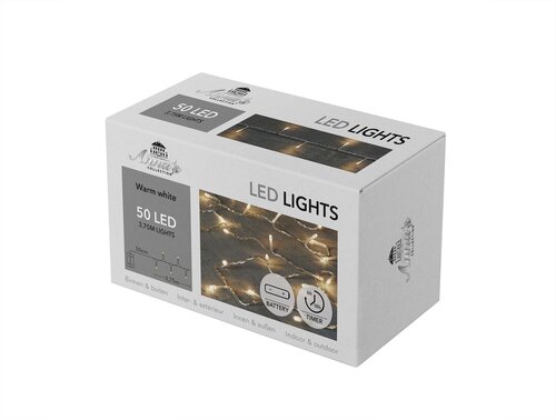 Anna's Collection Batterijverlichting 50 LED - L3,75m Warm wit - afbeelding 2