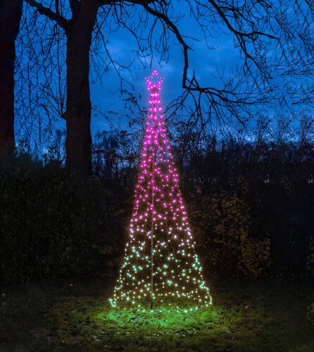 Anna's Collection kerstboom met ster 480 LED RGB - D 100 x H 320 cm