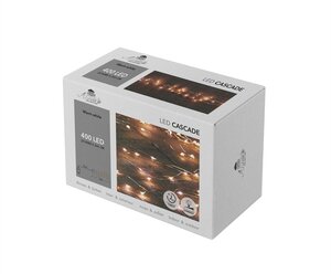 Anna's Collection Cascadeverlichting 400 LED - Zilver - afbeelding 2