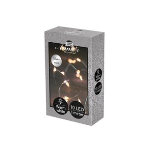 Anna's Collection Draadverlichting 10 LED - L1m Zilver - afbeelding 1