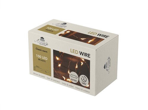 Anna's Collection Draadverlichting 100 LED - L5m Koper - afbeelding 2