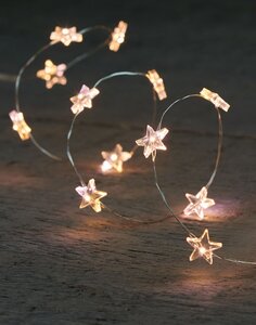Anna's Collection Draadverlichting sterren 20 LED - L1m Zilver - afbeelding 3