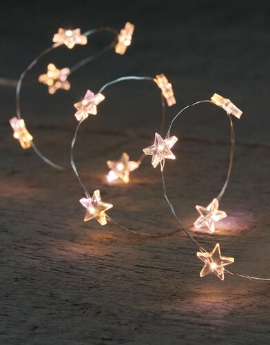 Anna's Collection Draadverlichting sterren 40 LED - L2m Zilver - afbeelding 3