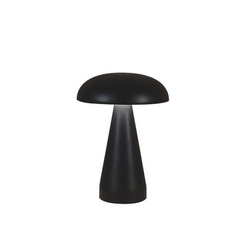 Anna's Collection Draagbare paddenstoellamp - D15,5xH20,5cm Zwart - afbeelding 1