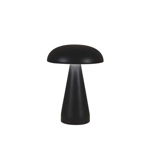 Anna's Collection Draagbare paddenstoellamp - D15,5xH20,5cm Zwart - afbeelding 2