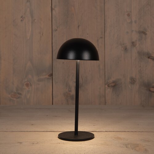 Anna's Collection Draagbare tafellamp - H22xD9,5cm Zwart - afbeelding 3